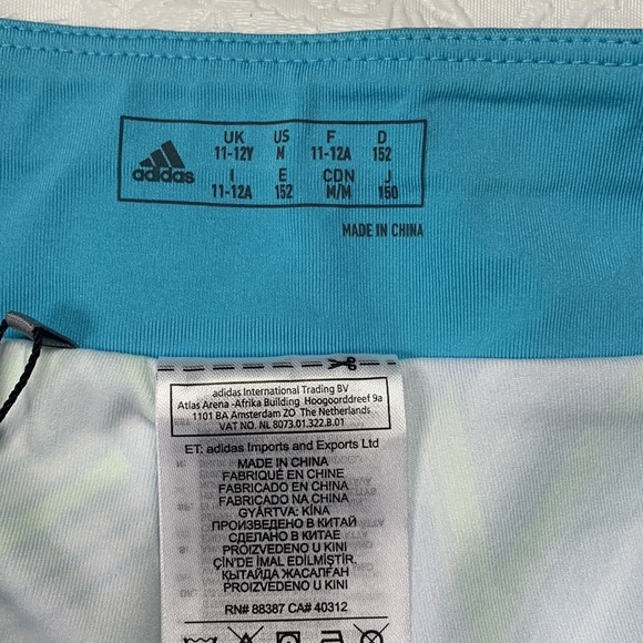Adidas Girls Print Golf Skort NWT Sz‎ M - Picture 5 of 5